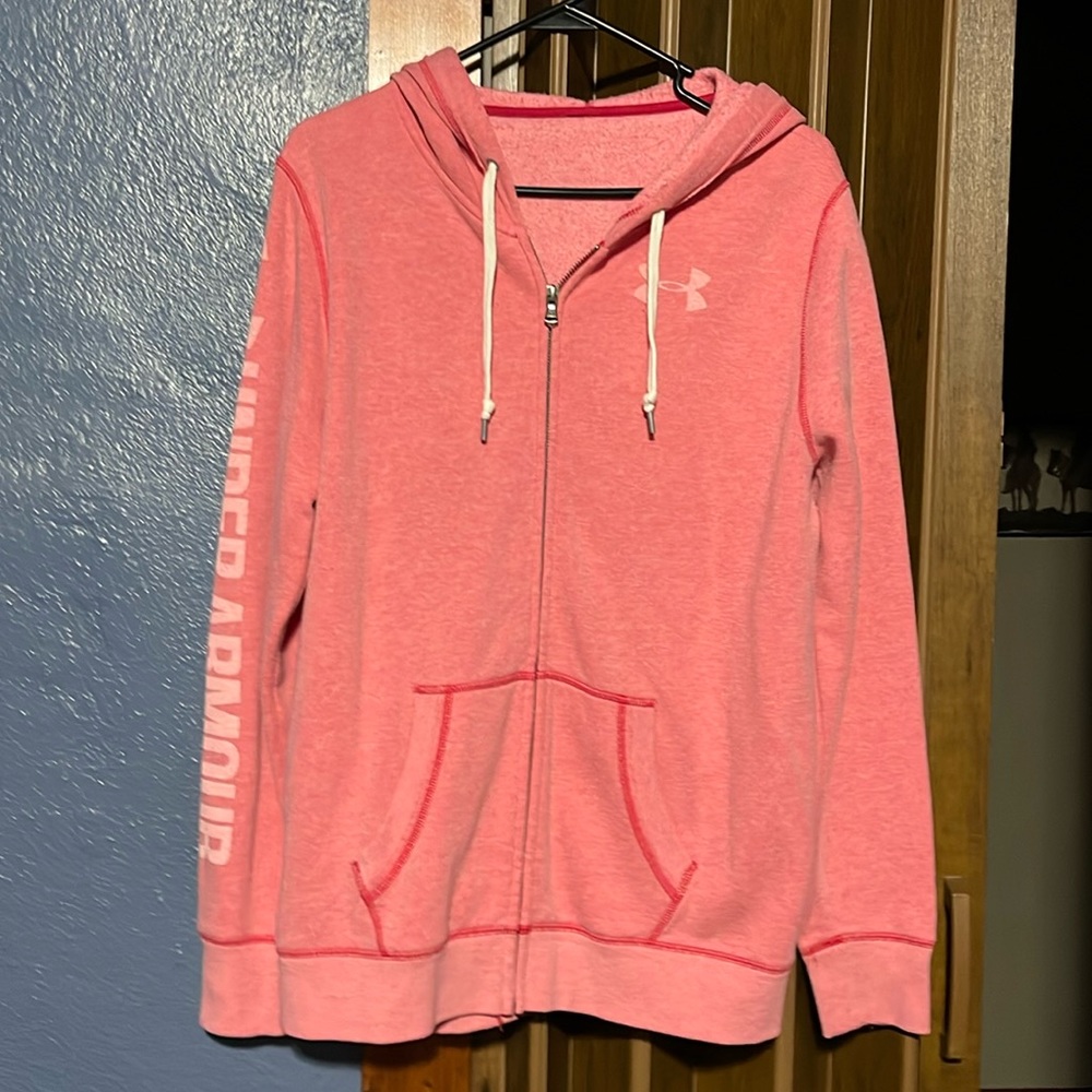 Ladies under armour zip up hoodie